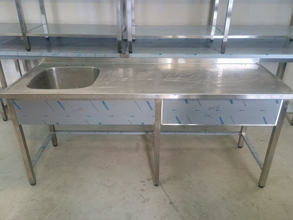 Stół ze zlewem gastronomiczny 200x70