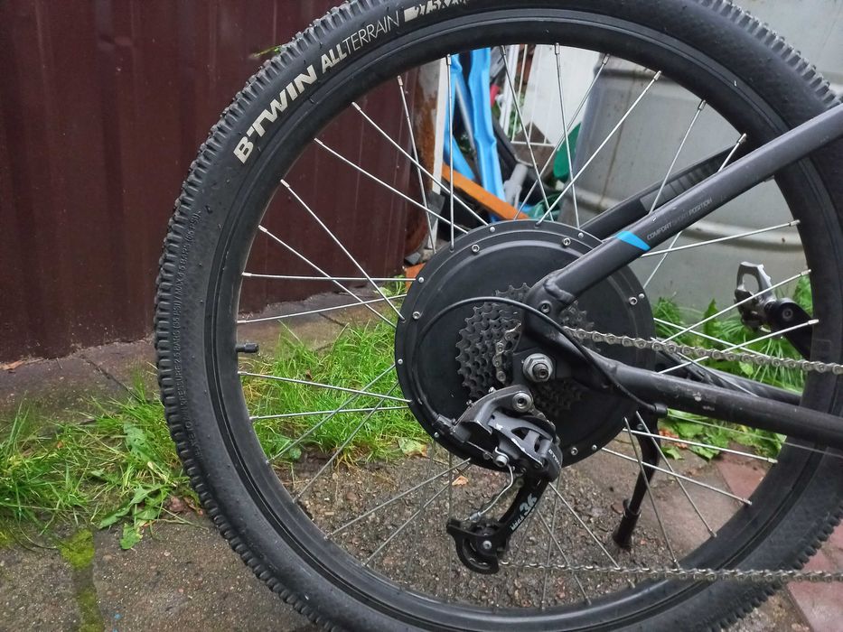 ebike rockrider duży zasięg wygodny