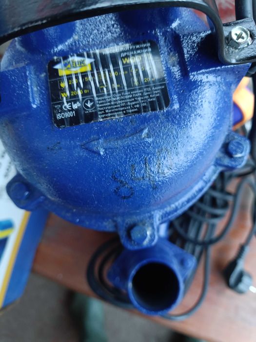 Насос фекальный Werk WQD-12 для канализации и грязной воды