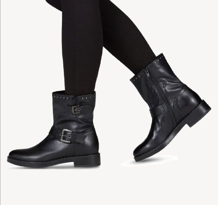 Осінні Демі чоботи Tamaris розмір 39 натуральна шкіра