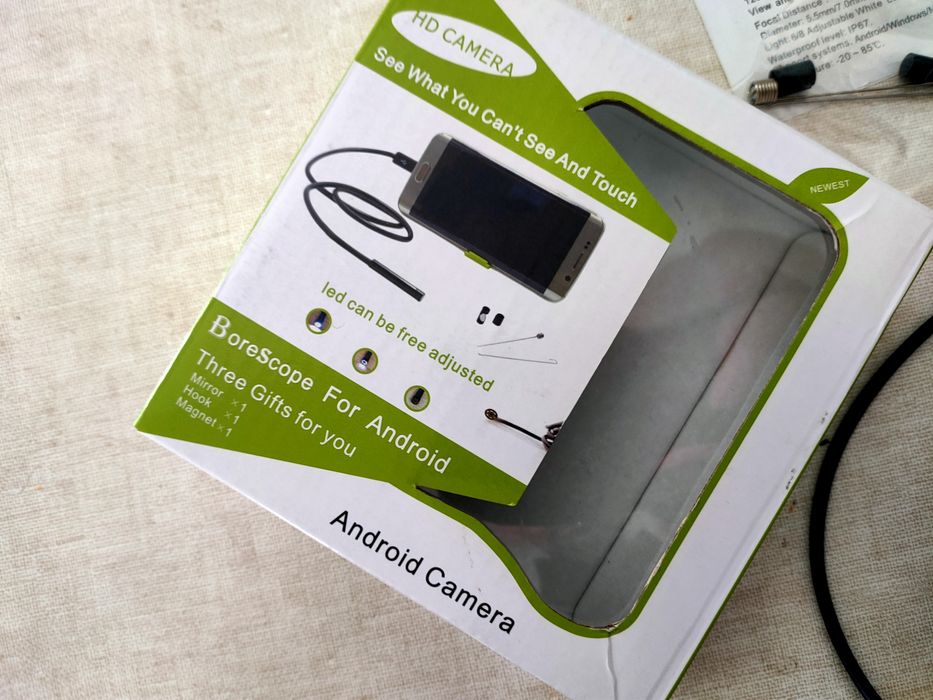 Minicamera com fio 5 metro para pesquisa