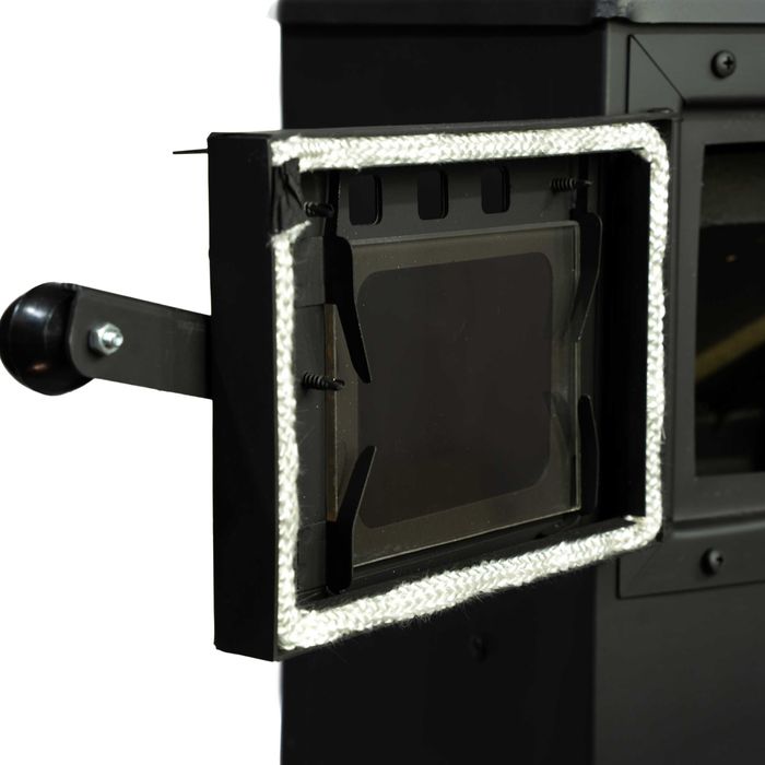 PIEC szamotowy z szybą koza kominek stalowy POLSKI EKOPROJEKT 2022