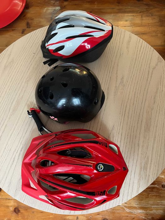 Conjunto de Capacetes para Família - Patins, Bike ou Trotinete