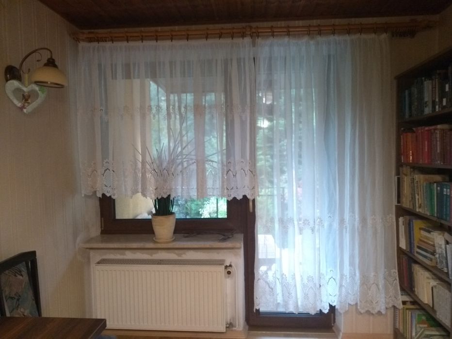 Piękne firanki żakardowe na żabki