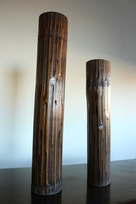 Velas altas de decoração