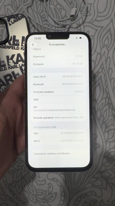 Apple Iphone 13 Pro Max Black Czarny 128GB 100% konycji baterii