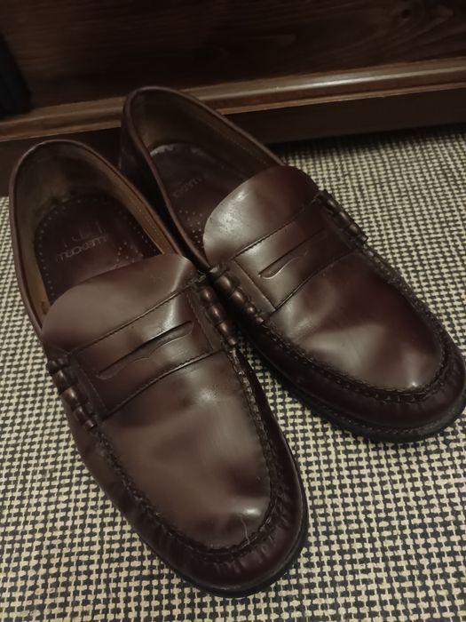 Sapatos mocassim mackjames em pele genuína