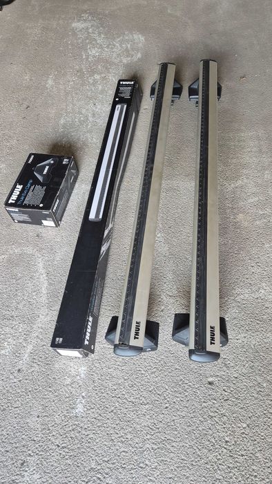 Bagażnik dachowy Thule WingBar Evo 135 (srebrny) + stopy Evo Clamp do Mazda 6 Sedan (od 2013 do 2022+)