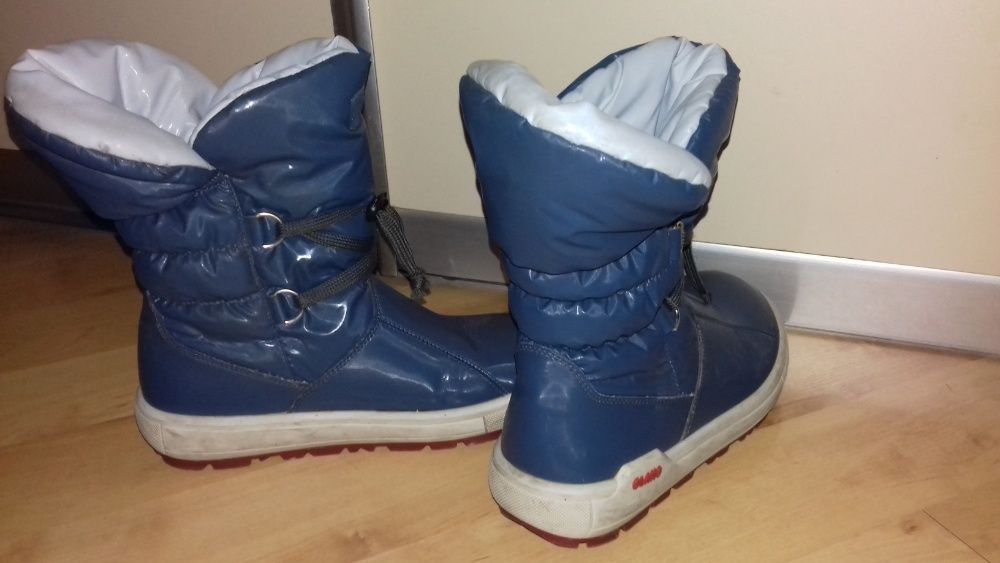 Непромокаемые Зимние сапоги для девочки, б/у