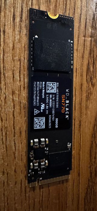 Jak nowy dysk SSD M2 NVME WD Black SN770 500 GB