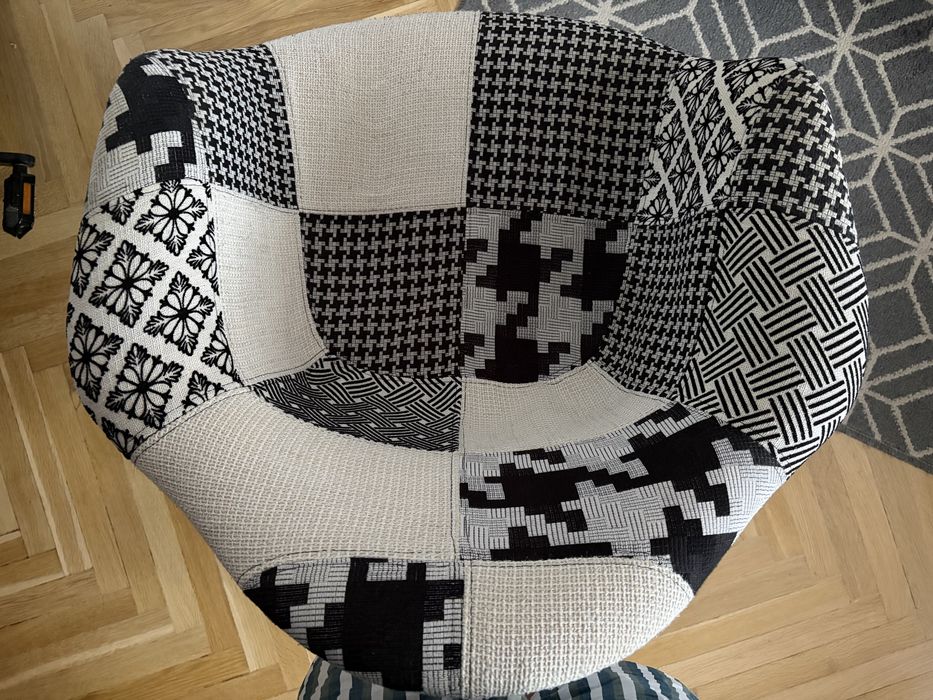 Fotel patchwork