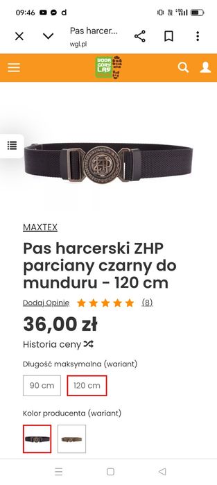 Pas harcerski damski