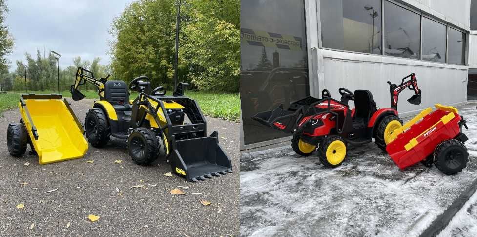 KOPARKA Traktor JOHN DEERE 24V 600W Ciągnik Auto Akumulator RC DZIECI