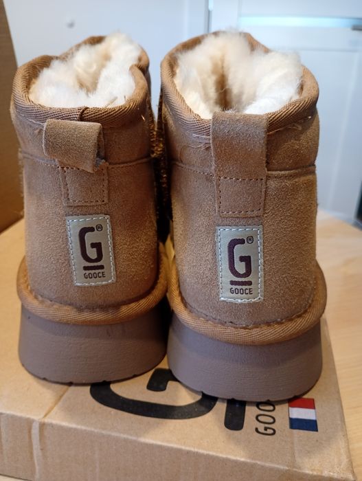 Французcькі жіночі нові шкіряні Угі, UGG, ботільони, фірми Gooce р.41.