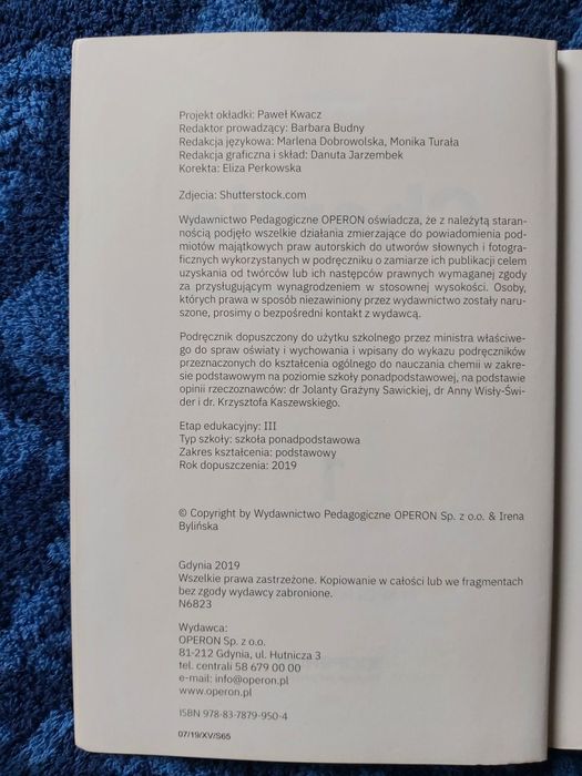 Chemia 1 - Podręcznik