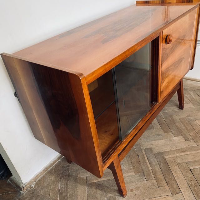 PRL, KOMODA BILEA seria mebli Bobingo lata 60/ Vintage