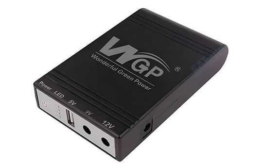 ДБЖ для роутера, повербанк MINI DC UPS WGP103