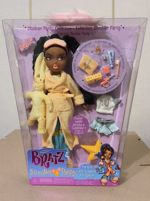 Bratz Sasha Slumber Party Doll Лялька Братц Саша Піжамна вечірка