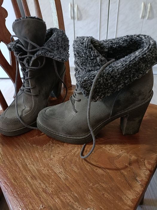 Buciki na obcasie jesienne