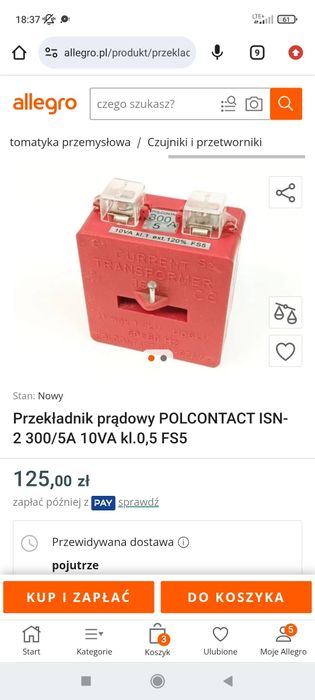 wyłacznik nadprądowy srebro elektryka