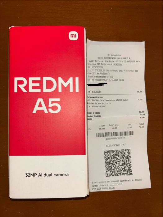 Xiaomi Redmi A5 NOVO - comprado Dezembro 2025