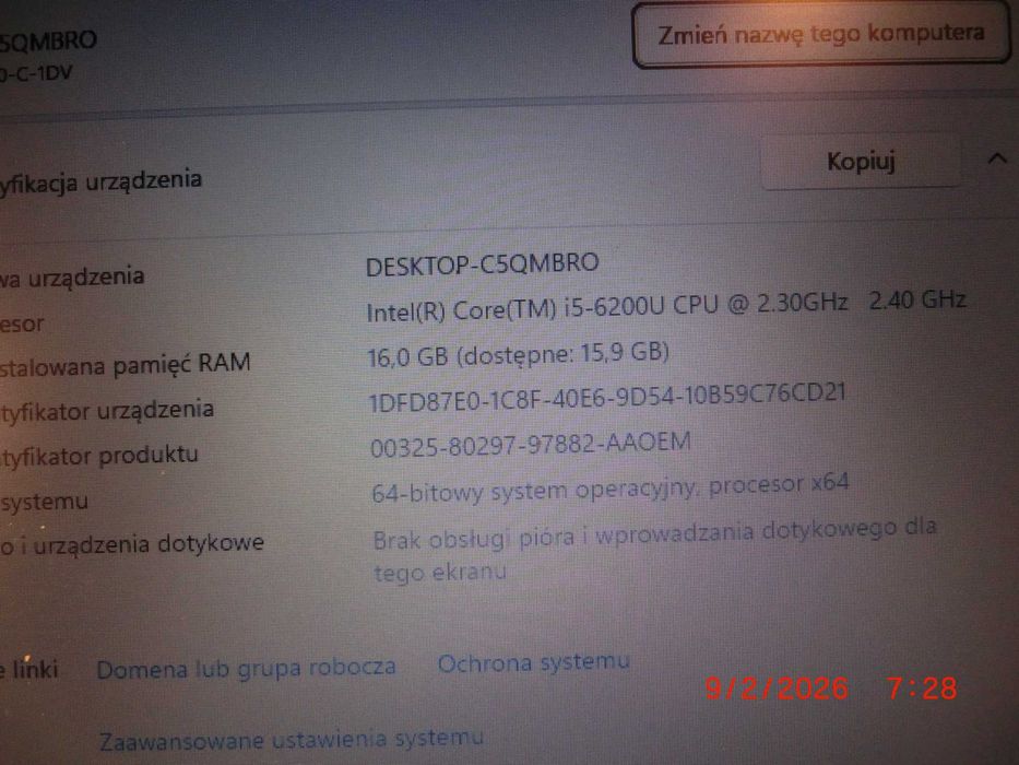 Laptop Toshiba C70-C-1DV 17.3"