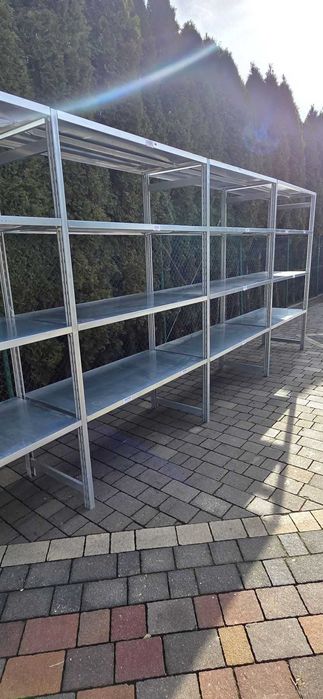 Regały magazynowe z demontażu 60gł x 127 x200cm ocynkowany używane
