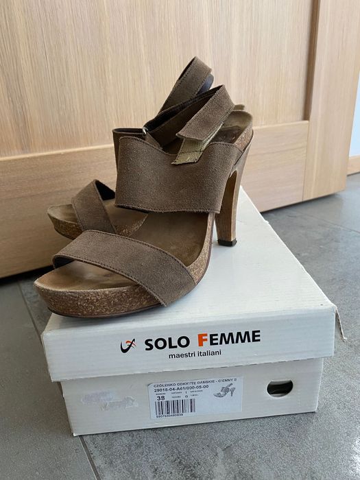 Sandały szpilki Solo Femme 38