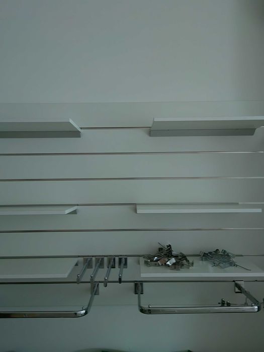 Prateleiras em madeira para painel ranhurado, venda pack de 2