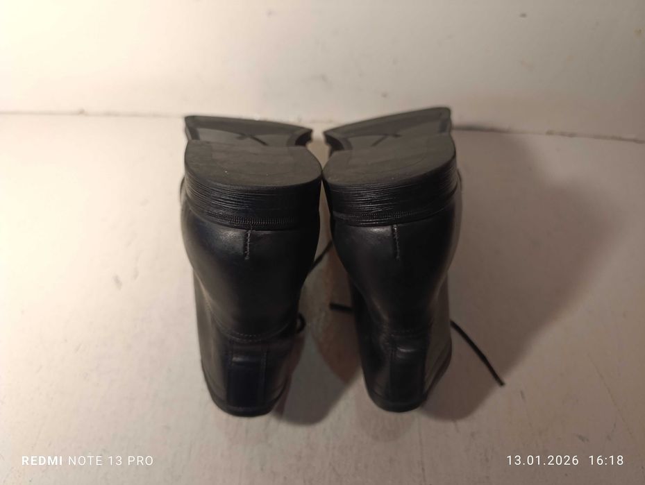 botki skórzane męskie Zara