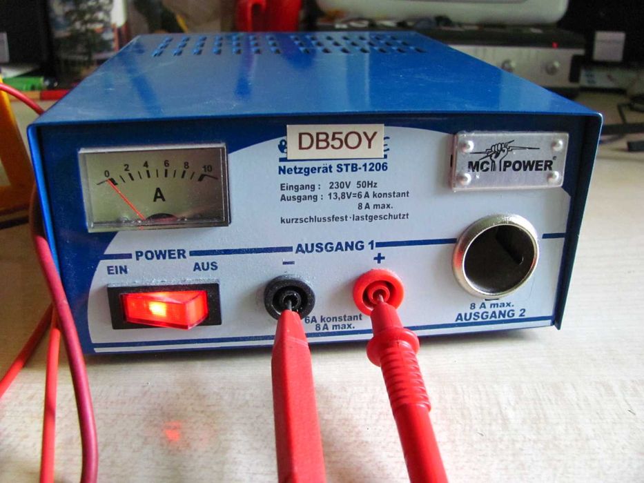 Zasilacz stabilizowany warsztatowy 13,8V 6/8A