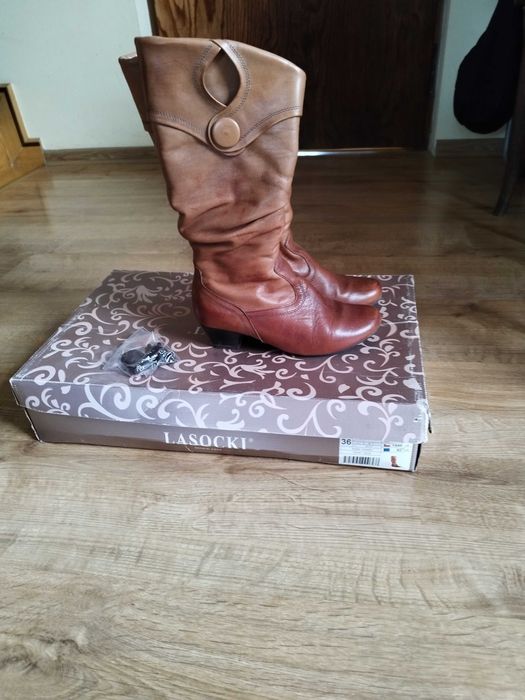 Kozaki skórzane Lasocki