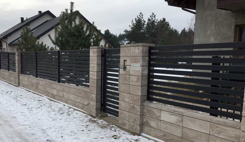 Ogrodzenie palisadowe panelowe lamelowe nowoczesne na wymiar