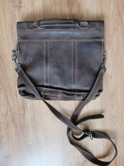 Torba skórzana kolorze brązowym