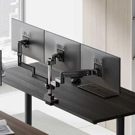 Potrójny uchwyt na monitory 17–27" z portami USB / Nowy