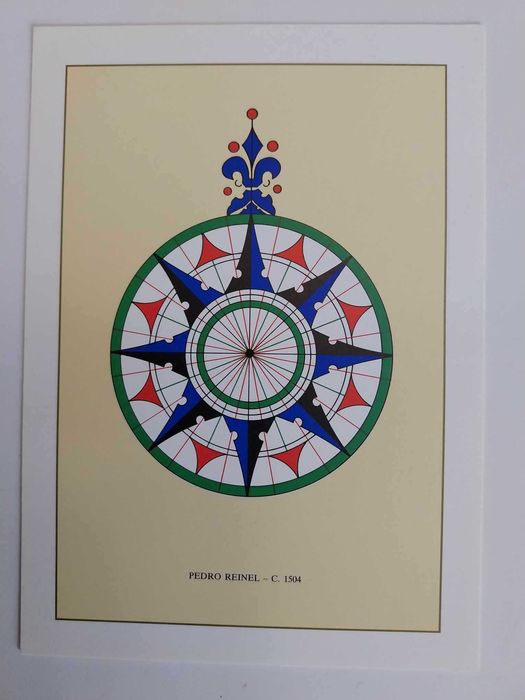 Colecção 10 postais Rosas dos ventos na cartografia portuguesa antiga
