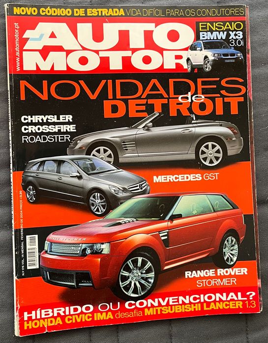 Lote de revistas Automotor em bom estado