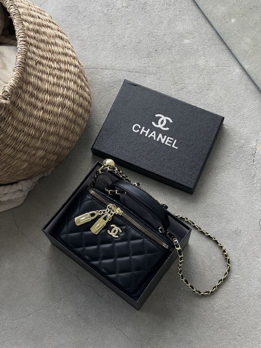 Сумка жіноча Chanel Vanity Case Шанель сумочка-косметичка міні кейс люкс