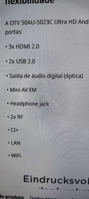 TV - marca OK - 50 polegadas - smart TV - 4K444952131415592961