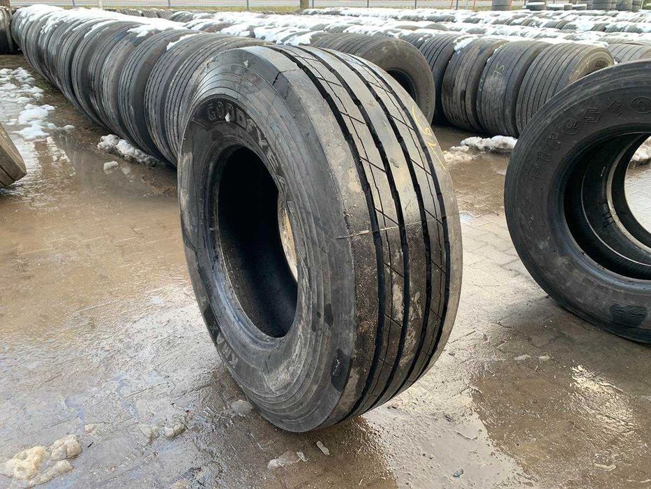 Opona używana ciężarowa naczepowa 385/65R22.5 GOODYEAR KMAX T / 17mm