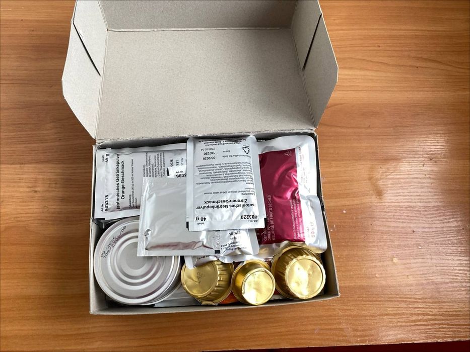 Німецький сухпайок NATO 
Меню №3 (оригінал, Німеччина)