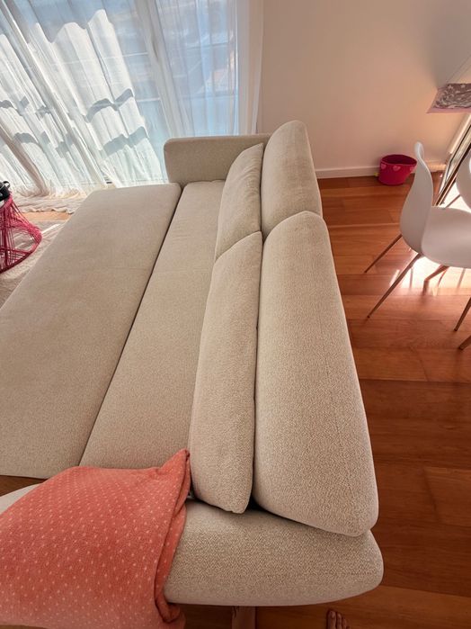 Sofa cama gato preto semi novo