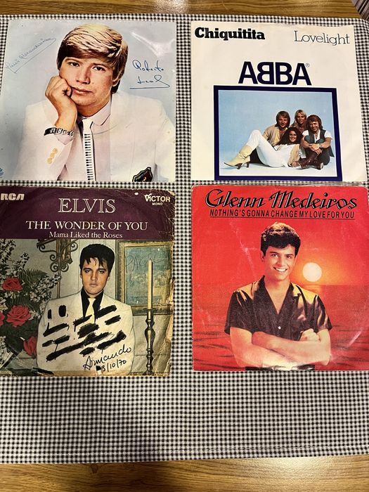 Cds música varia e discos vinil singles vários cantores