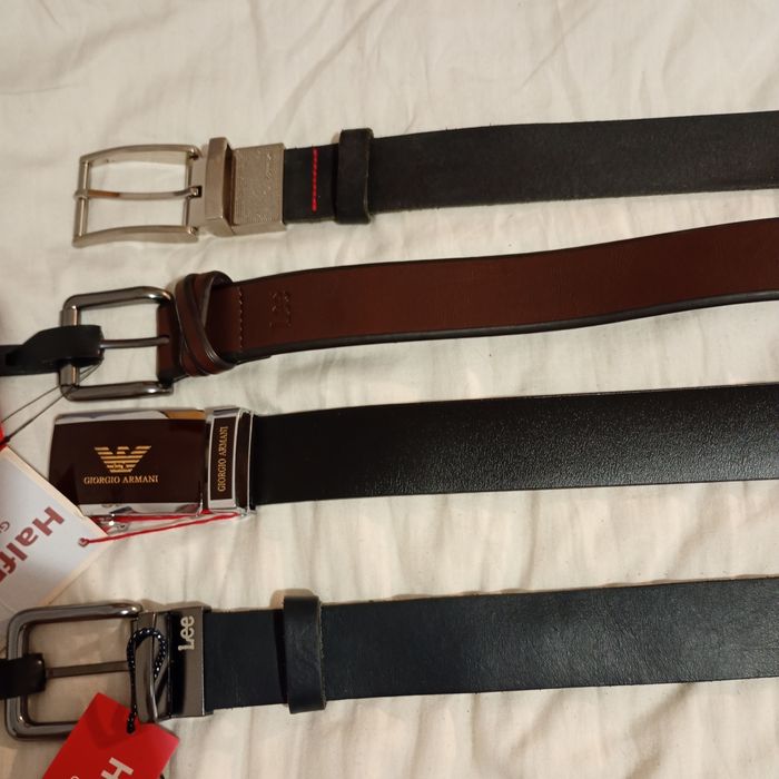 Ремінь шкіряний чоловічий новий Lee,Calvin Klein,GiorgioArmani100-130 см.