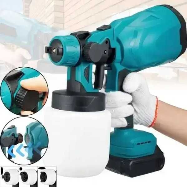 Аккумуляторный краскопульт фарбопульт бездротовий rd0013 pse-24 pse-30