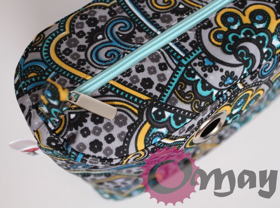 Turkusowy organizer OBAG STANDARD orient szary 2 kieszenie VIP OMAY