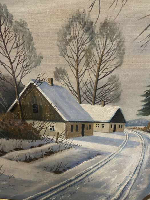 Duży obraz na płótnie antyk .