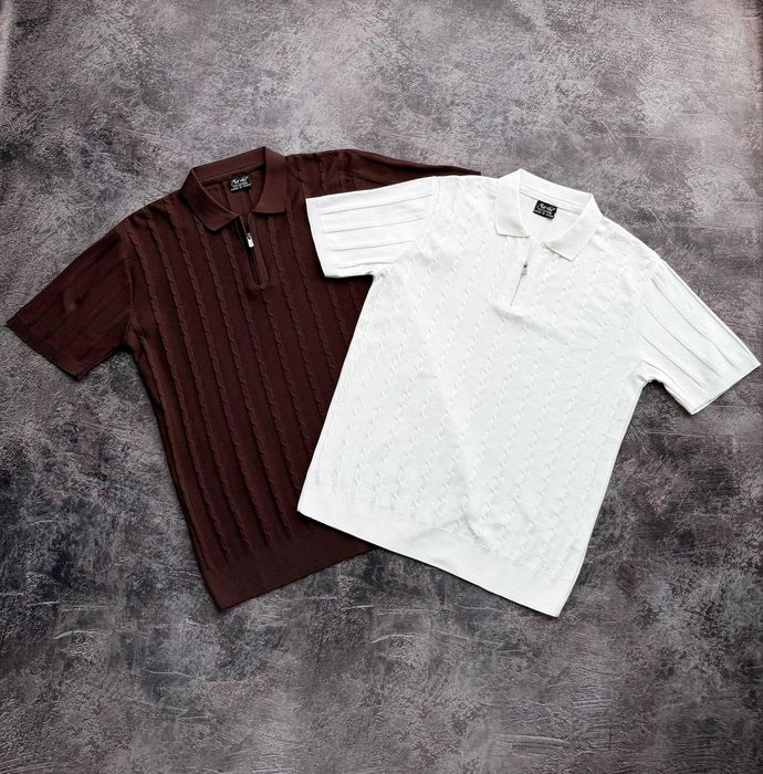 Мужская футболка поло на замке размеры M-XXL