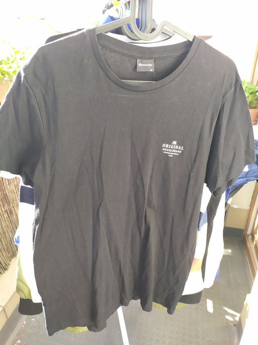 Męski czarny gładki t-shirt, House, rozmiar M