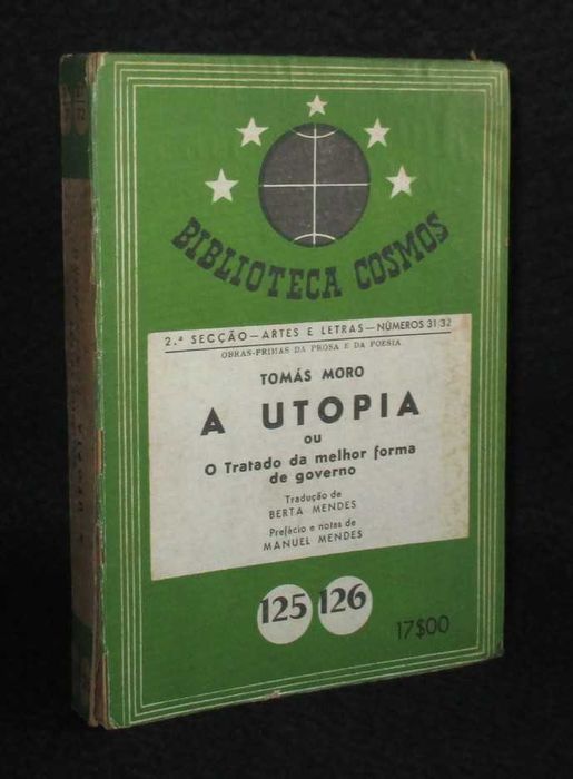 Livro A Utopia Tomás Moro Thomas More